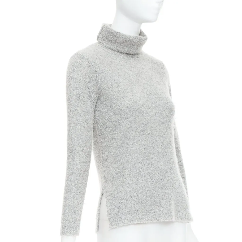 Club Monaco Turtleneck Long Sweater Grey Cashmere Never worn - Inside View