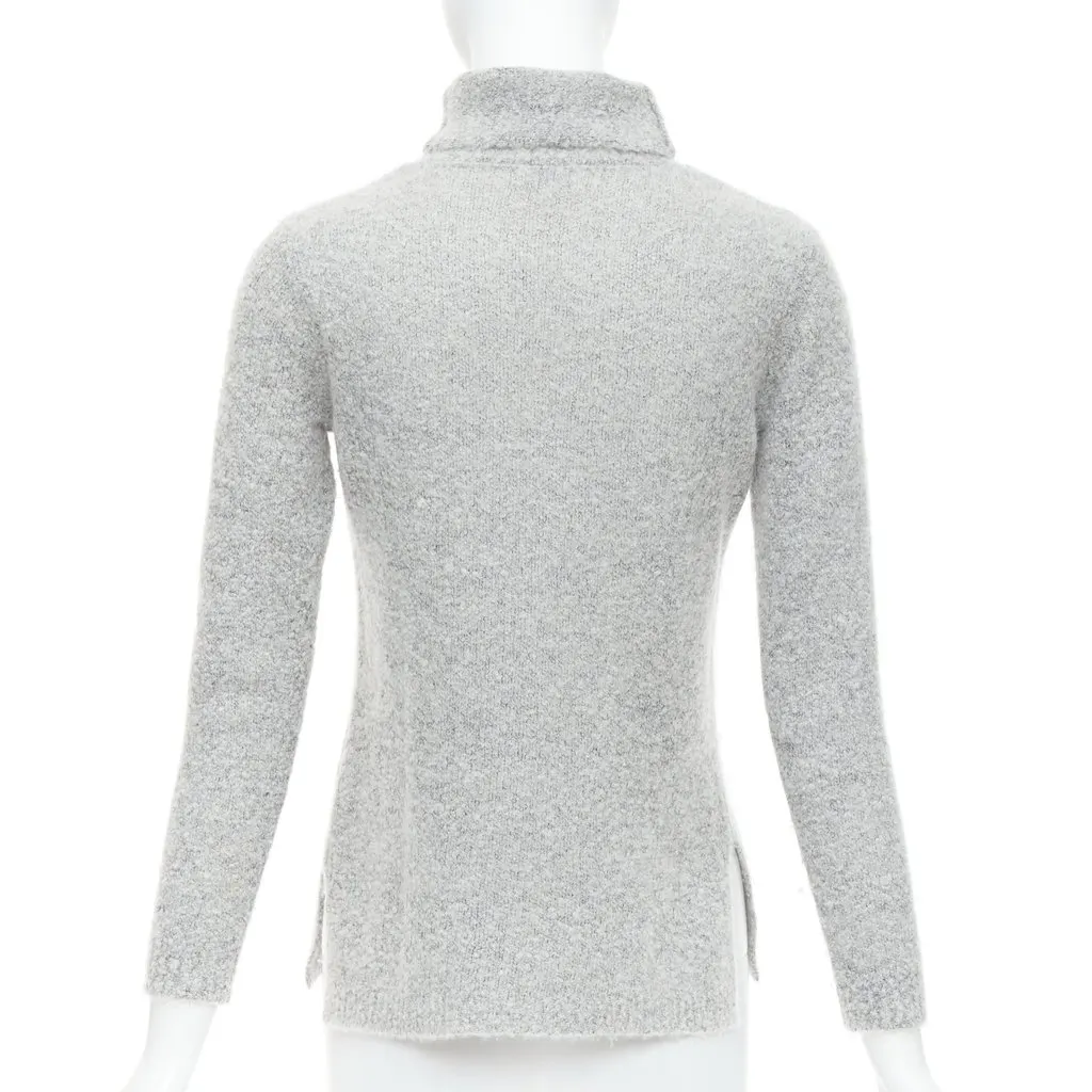 Club Monaco Turtleneck Long Sweater Grey Cashmere Never worn - Box View