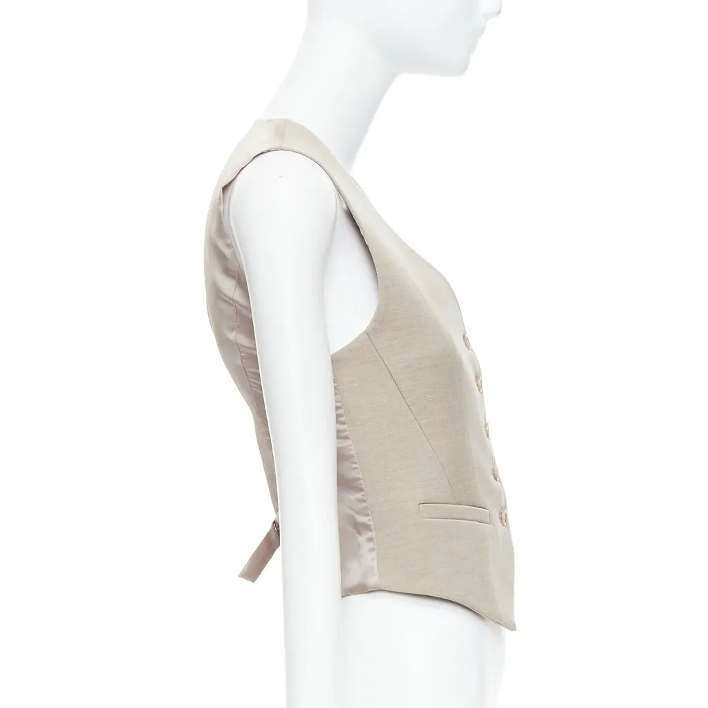 The Frankie Shop Khaki Waistcoat Vest Khaki Never worn - Box View
