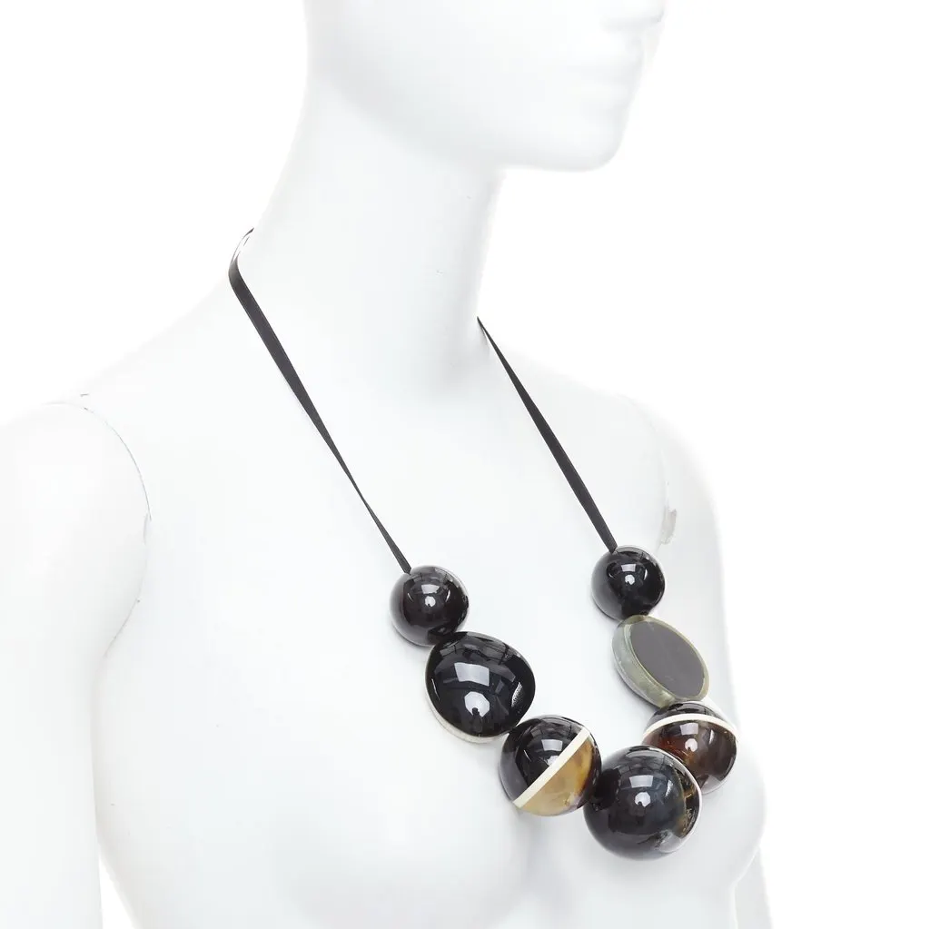 Marni Giant Balls Necklace Black Plastic Very good - Inside View