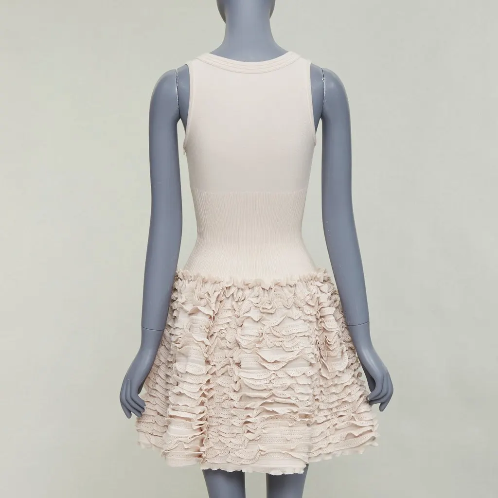 Alaïa Beige Wool Dress Beige Wool Very good - Box View