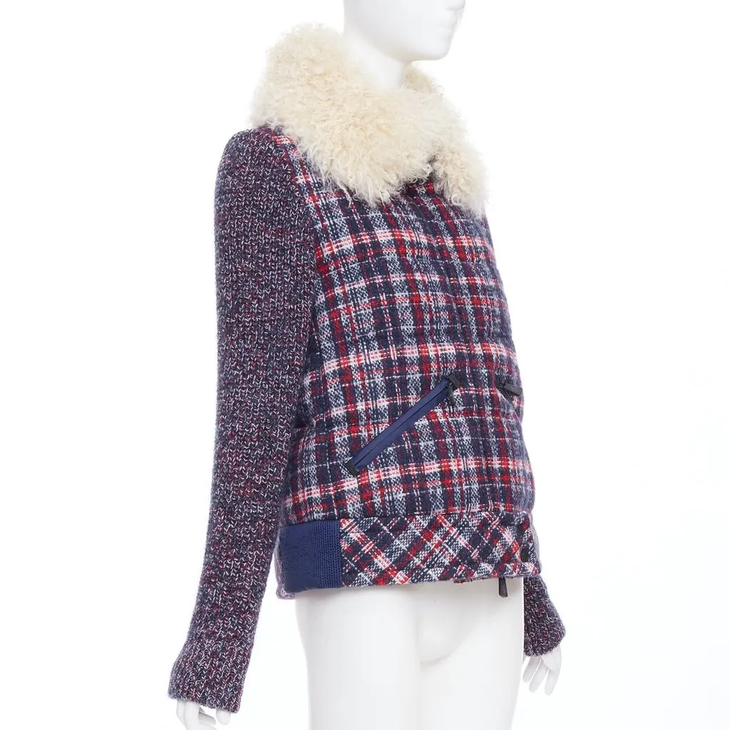 Moncler Soleil Blue Tweed Very good - Model View