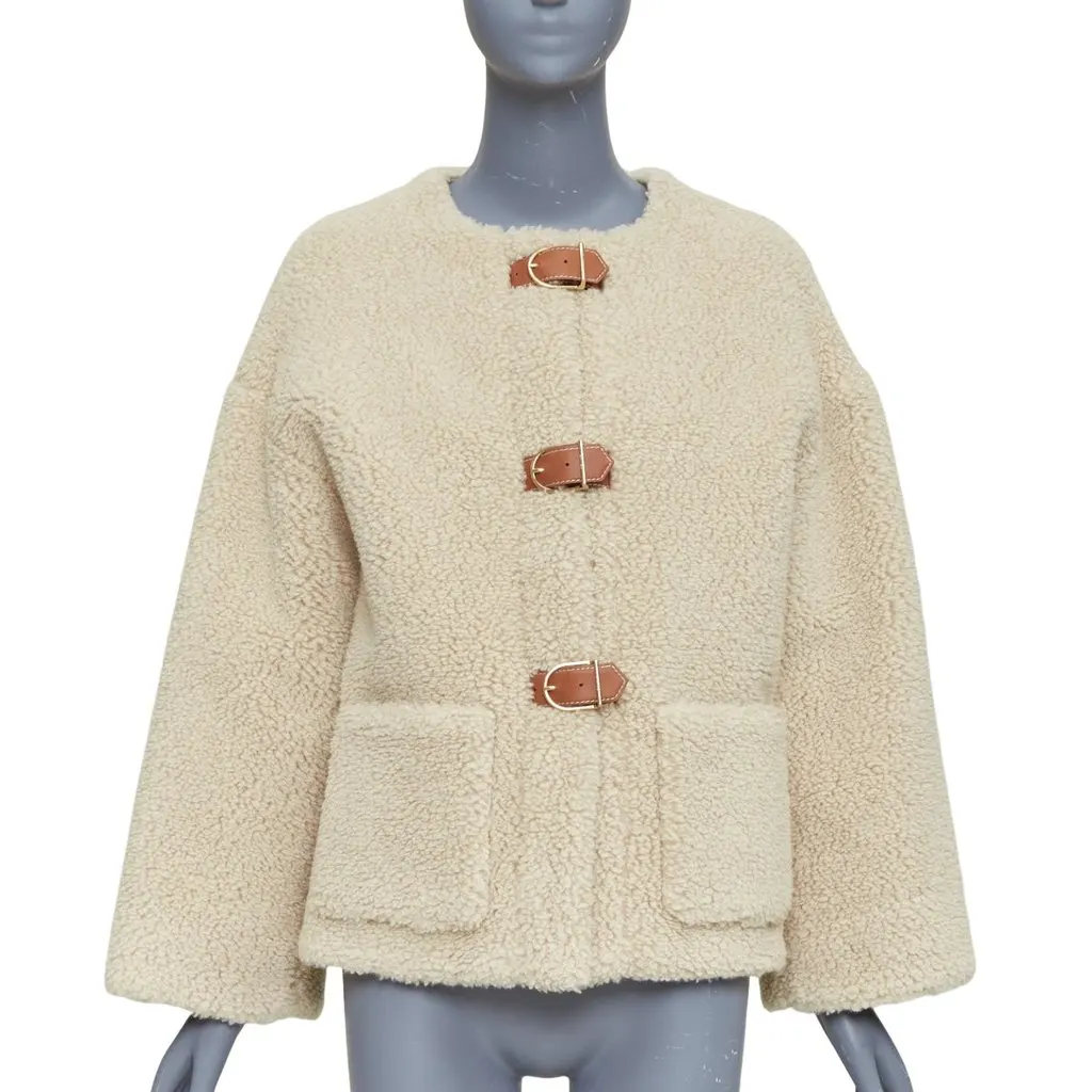 Celine Ecru Cashmere Coat Ecru Cashmere Never worn, with tag - Front View