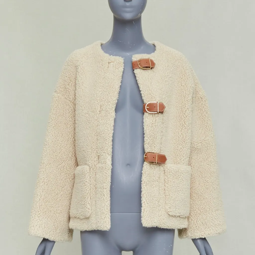 Celine Ecru Cashmere Coat Ecru Cashmere Never worn, with tag - Inside View