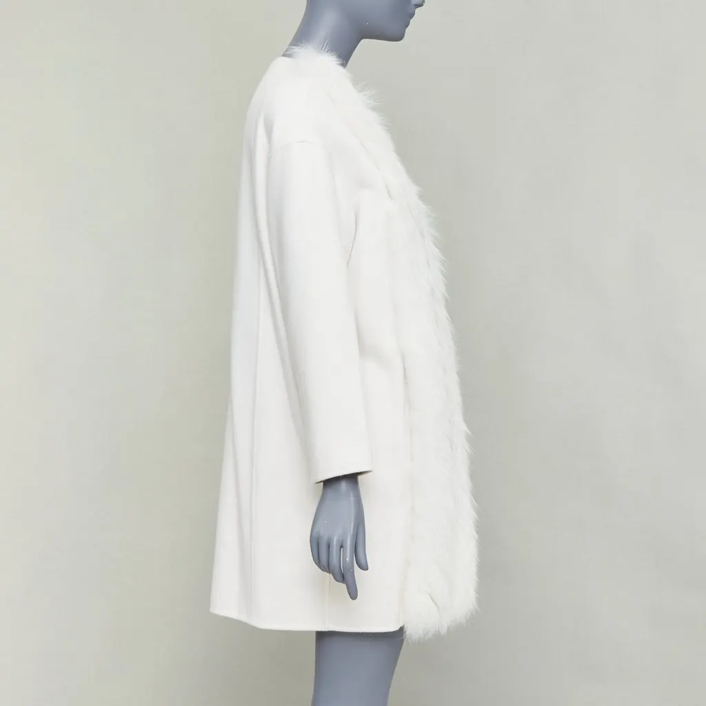 Fendi Ecru Cashmere Coat Ecru Cashmere Very good - Box View