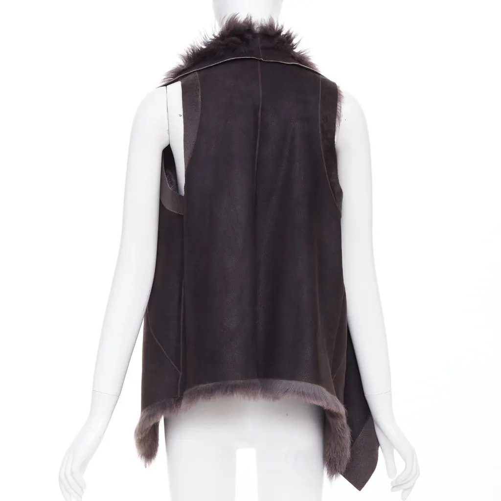 KARL DONOGHUE Brown Leather Jacket Brown Leather Very good - Box View