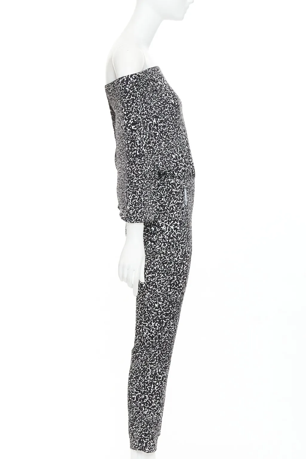 Derek Lam Black Silk Jumpsuit Black Silk Very good - Model View