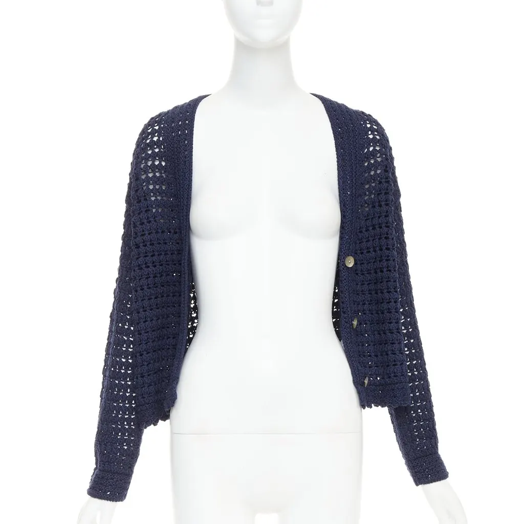 Vince Navy Cotton Knitwear Navy Cotton Never worn, with tag - Inside View