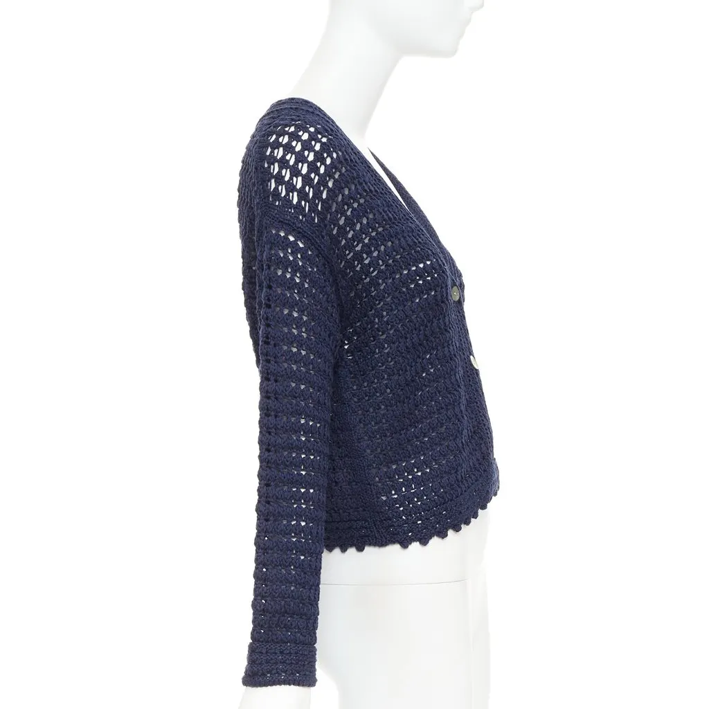Vince Navy Cotton Knitwear Navy Cotton Never worn, with tag - Box View