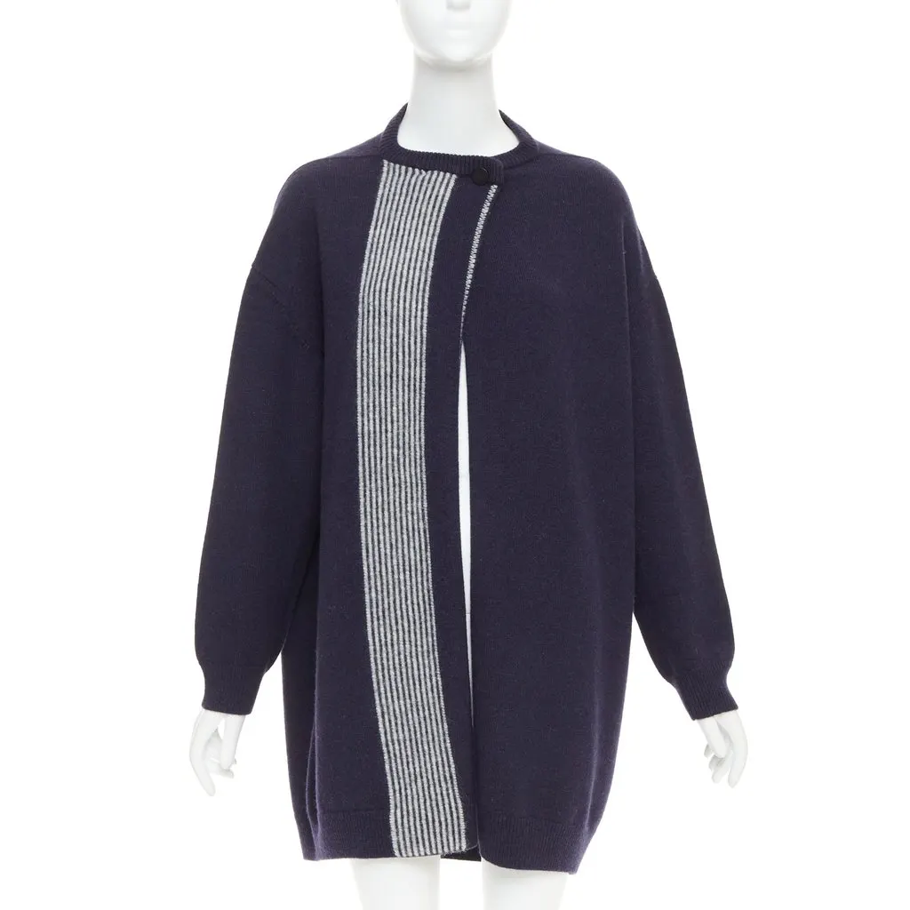 Hermès Navy Wool Knitwear Navy Wool Very good - Front View