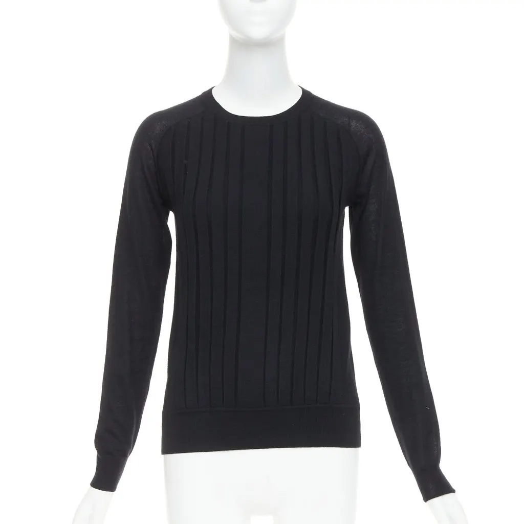 Hermès Black Cashmere Knitwear Black Cashmere Very good - Front View