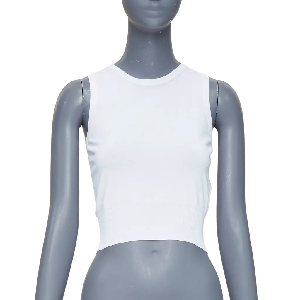 Alaïa White Viscose Knitwear White Viscose Very good - Front View