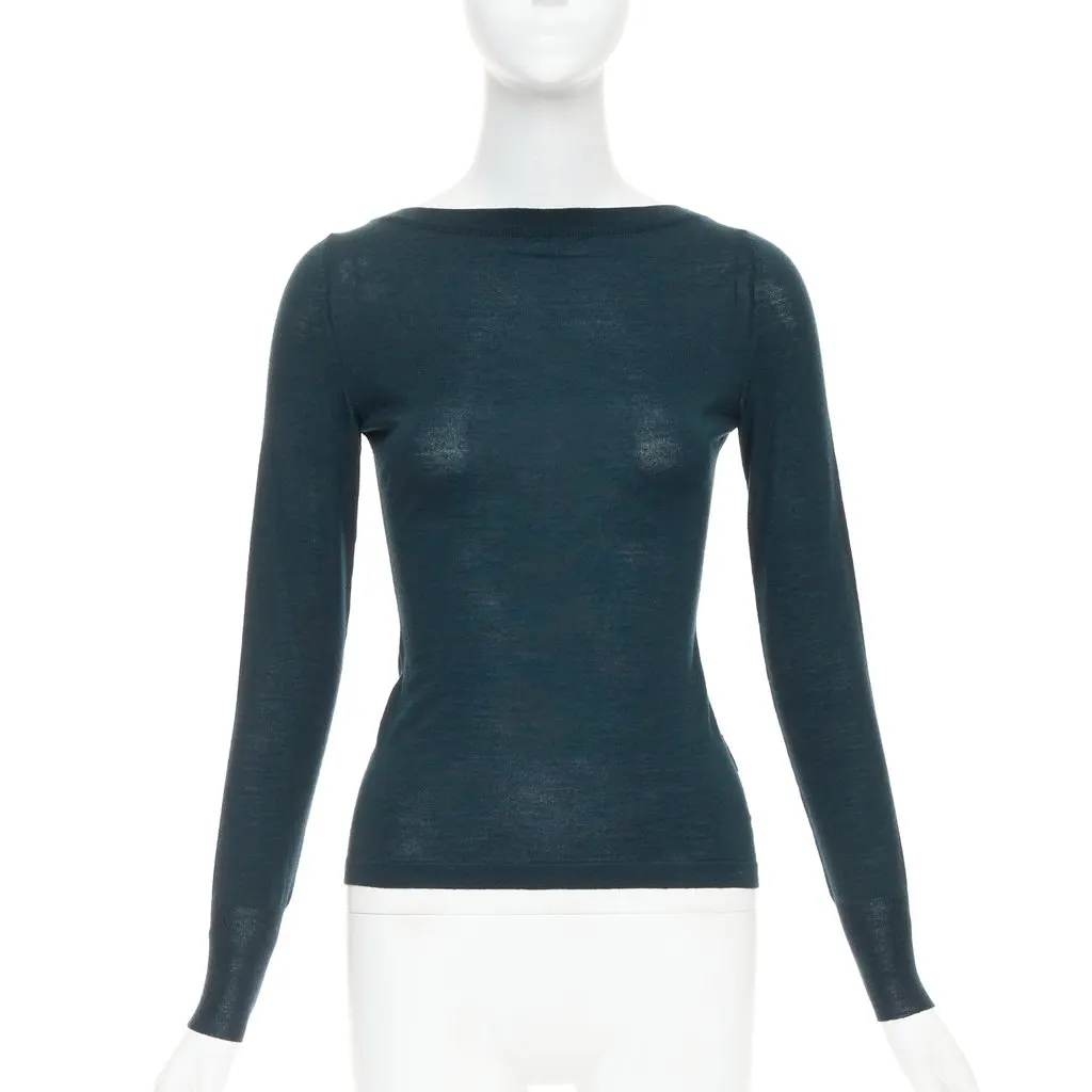 Alaïa Green Wool Knitwear Green Wool Very good - Front View
