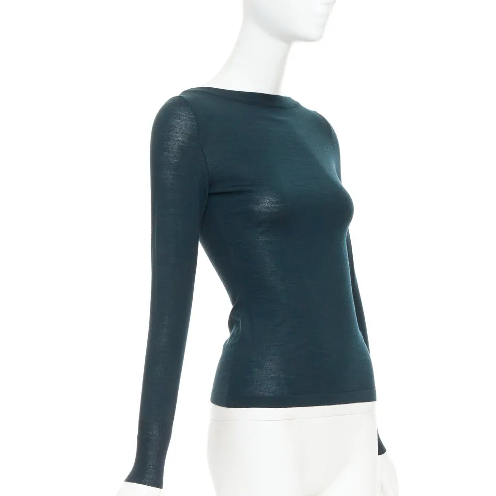 Alaïa Green Wool Knitwear Green Wool Very good - Inside View