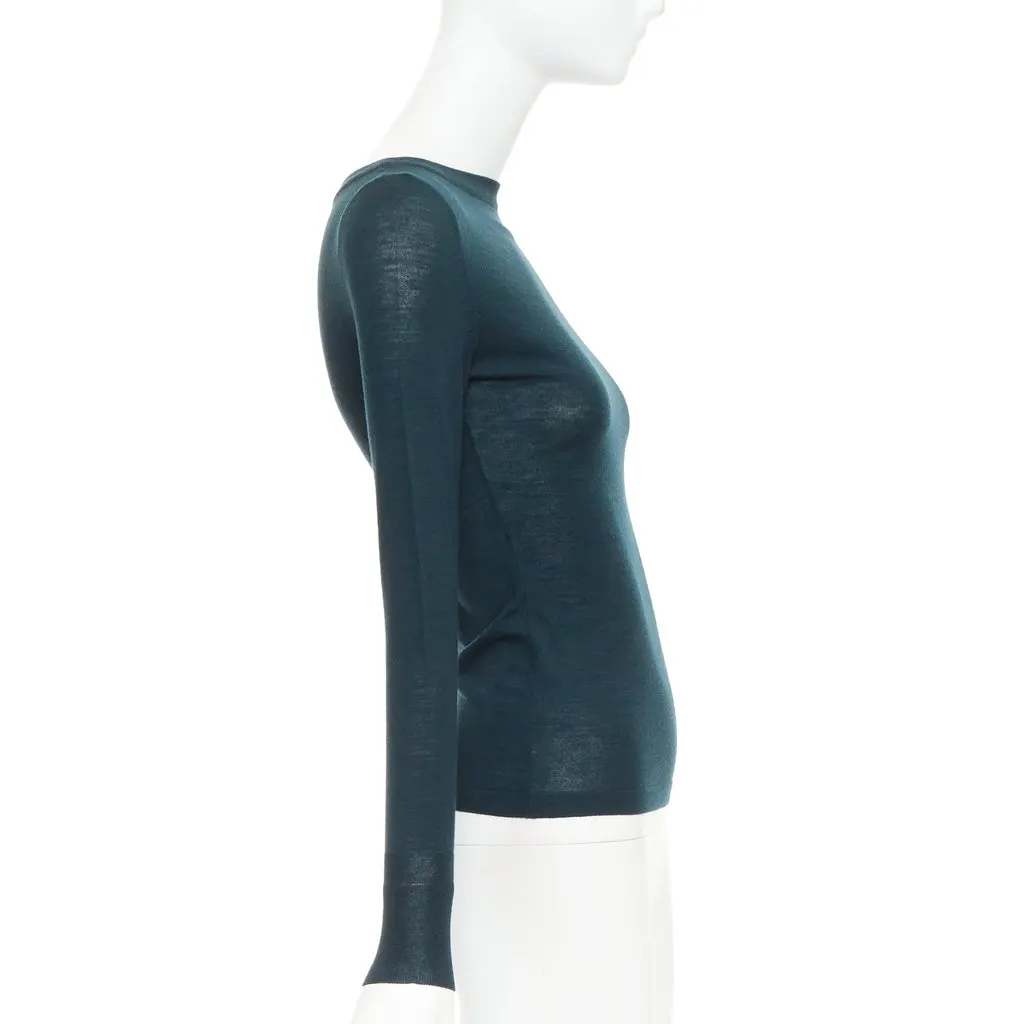 Alaïa Green Wool Knitwear Green Wool Very good - Model View