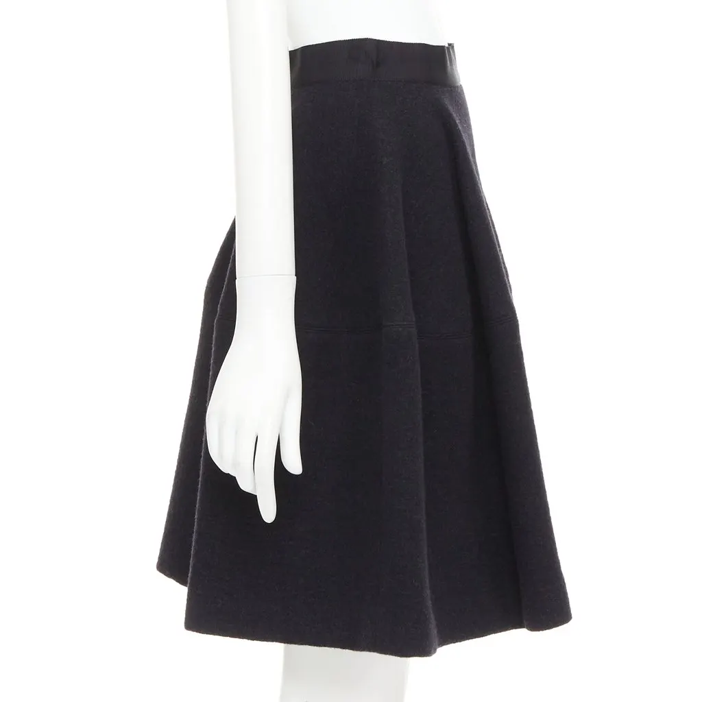 Lanvin Grey Wool Skirt Grey Wool Never worn, with tag - Model View