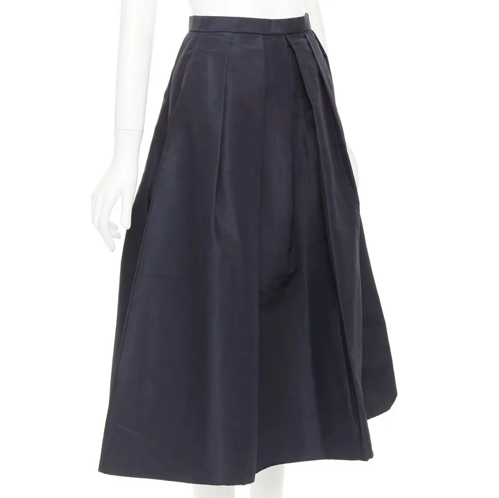 Tibi Navy Silk Skirt Navy Silk Never worn, with tag - Inside View