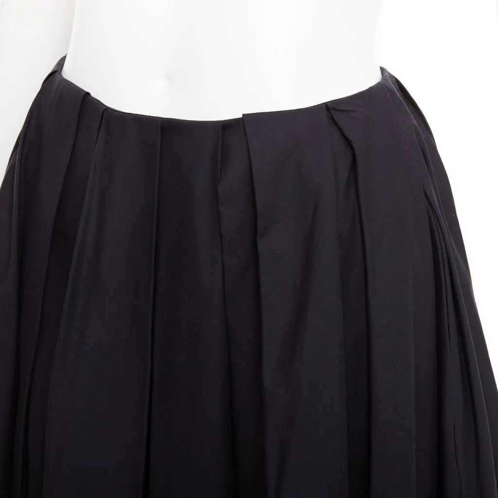Khaite Black Cotton Skirt Black Cotton Very good - Back View