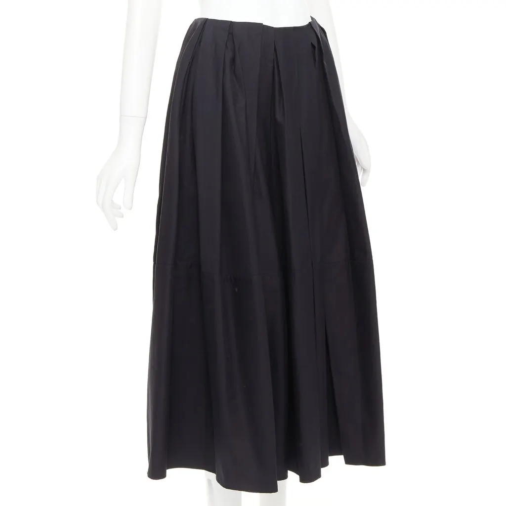 Khaite Black Cotton Skirt Black Cotton Very good - Inside View