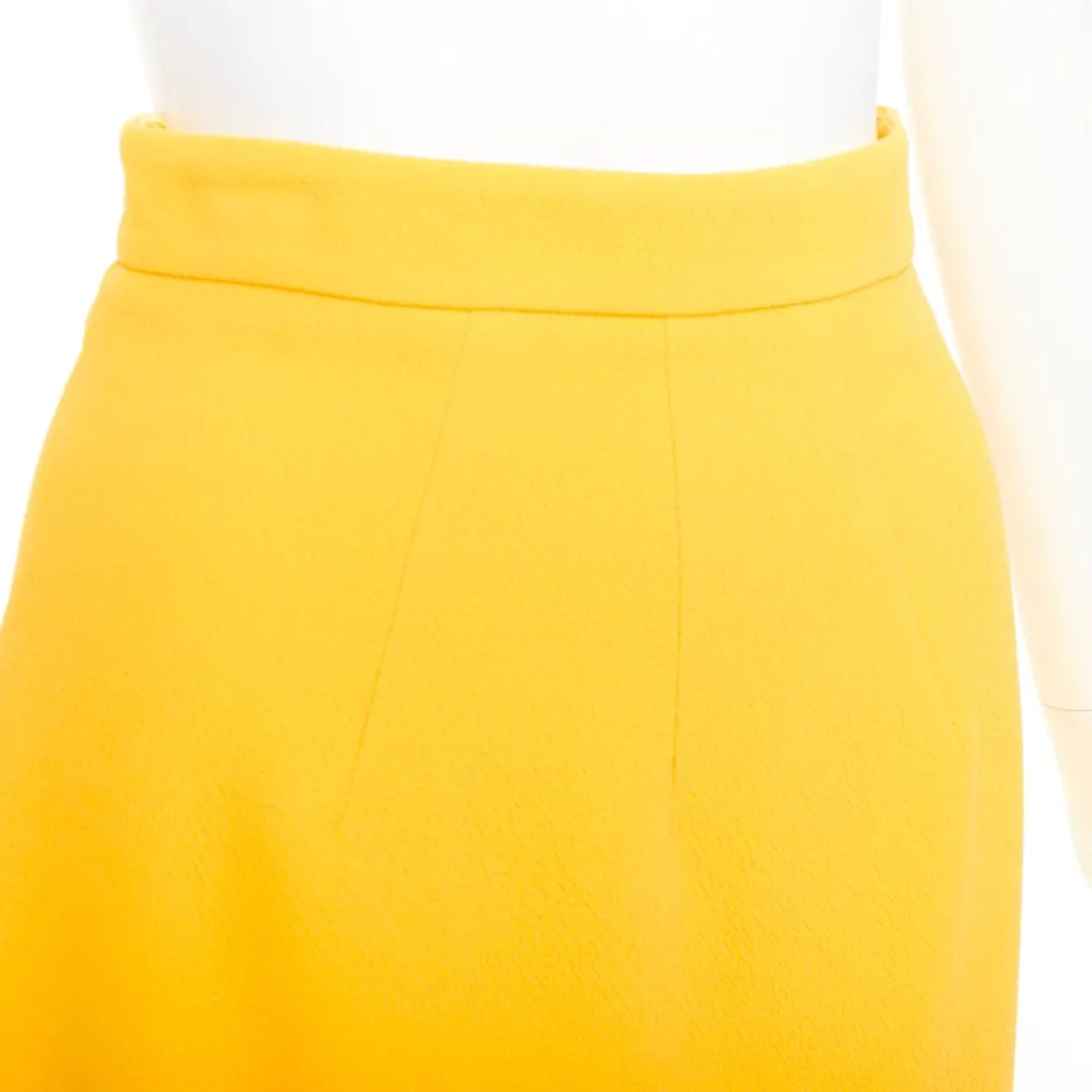 Emilia Wickstead Yellow Polyester Skirt Yellow Polyester Never worn, with tag - Back View