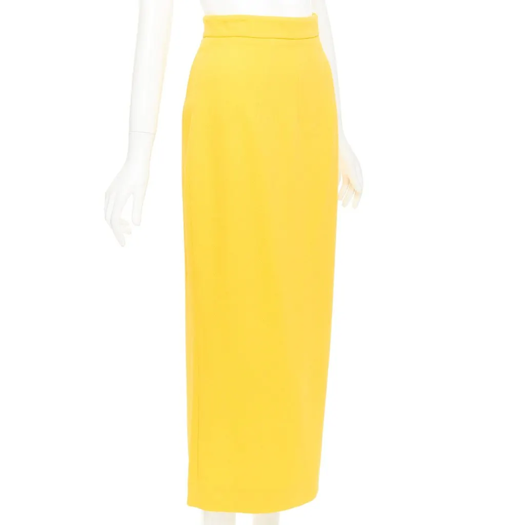 Emilia Wickstead Yellow Polyester Skirt Yellow Polyester Never worn, with tag - Inside View