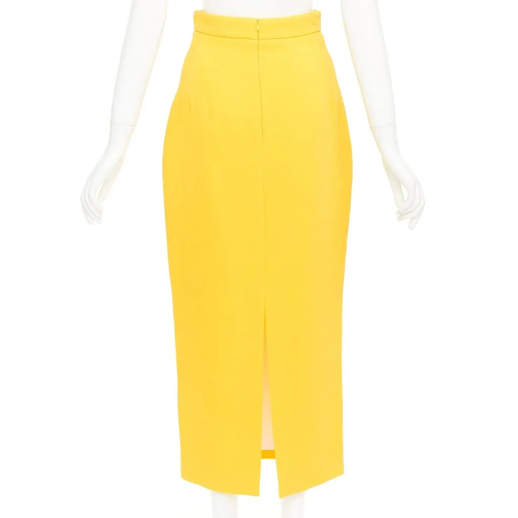 Emilia Wickstead Yellow Polyester Skirt Yellow Polyester Never worn, with tag - Box View