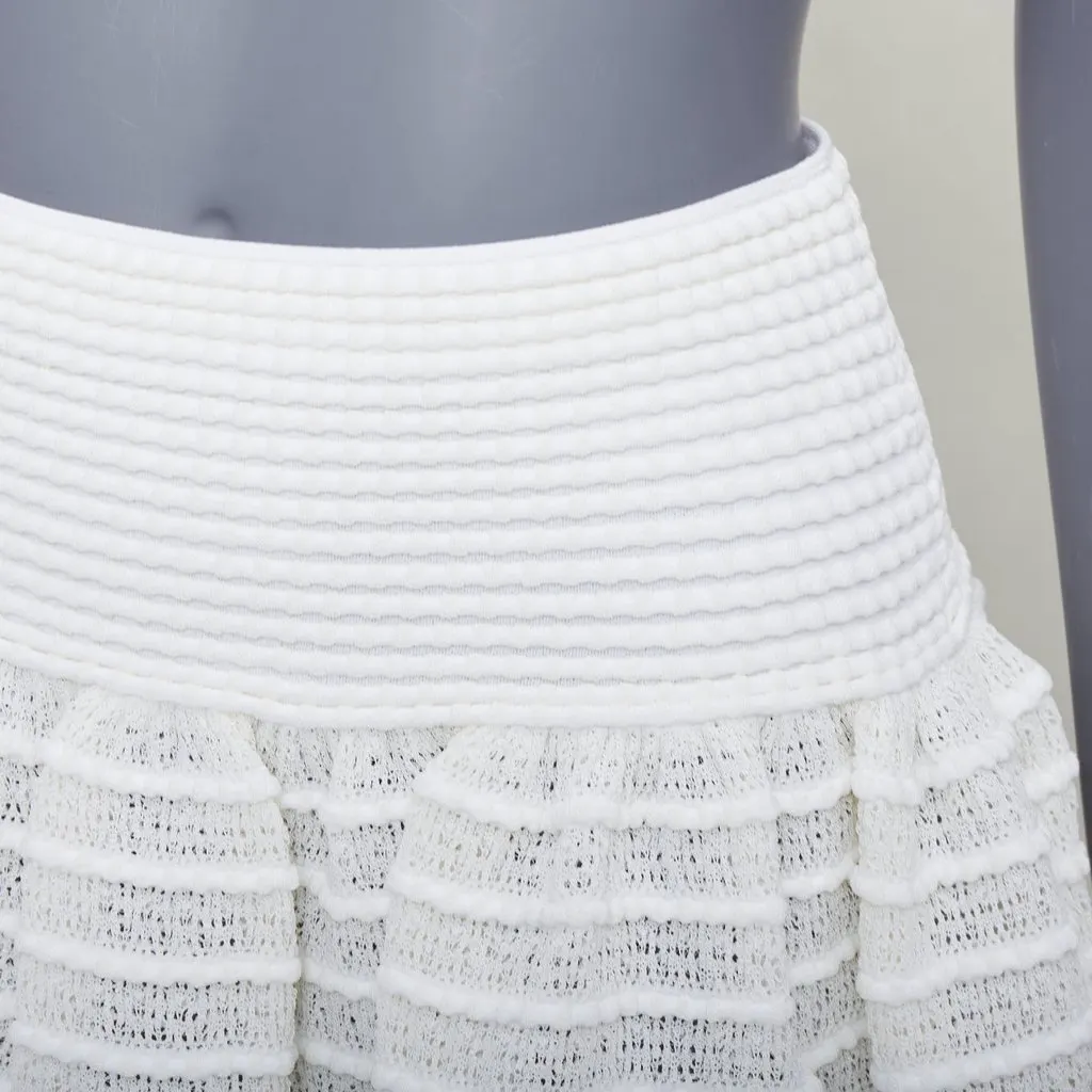 Alaïa Ecru Viscose Skirt Ecru Viscose Very good - Back View