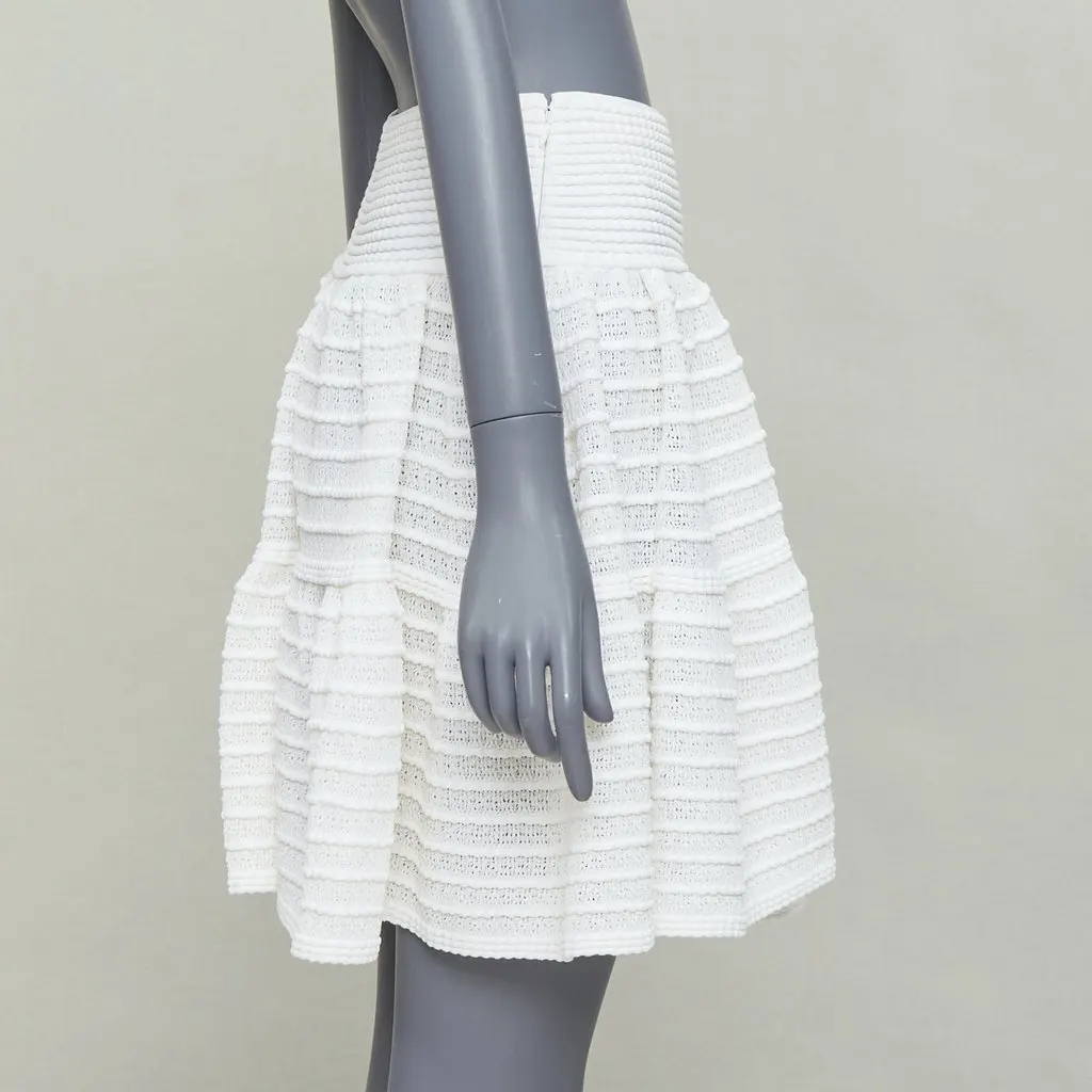 Alaïa Ecru Viscose Skirt Ecru Viscose Very good - Model View