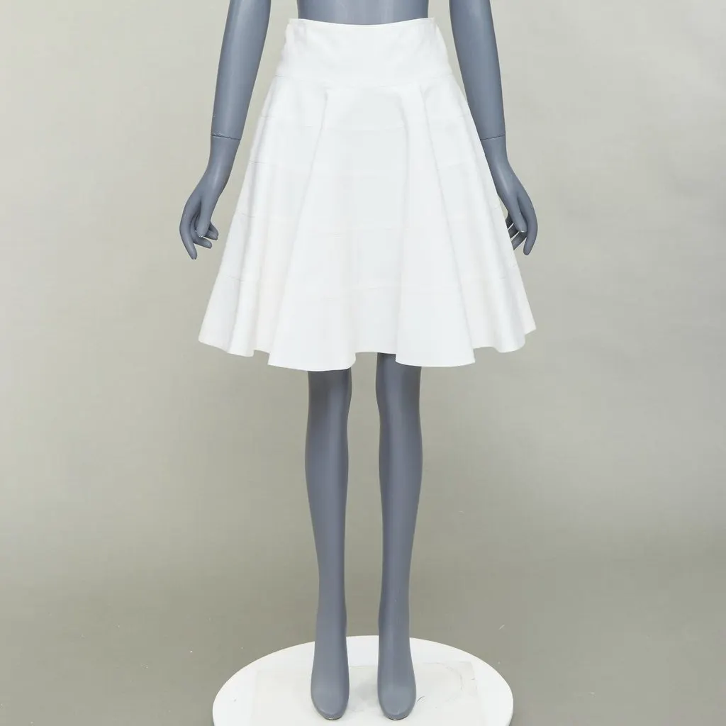 Alaïa Ecru Cotton Skirt Ecru Cotton Very good - Back View