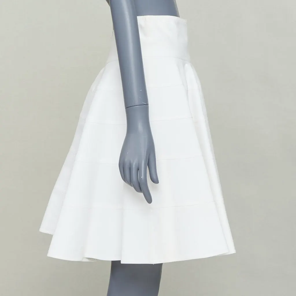Alaïa Ecru Cotton Skirt Ecru Cotton Very good - Model View