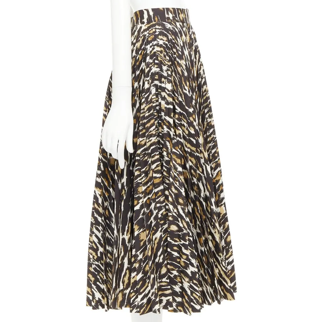 Calvin Klein Brown Polyester Skirt Brown Polyester Very good - Model View
