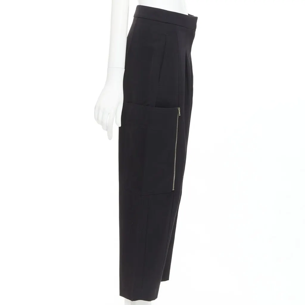 Stella McCartney Black Wool Trouser Black Wool Very good - Model View