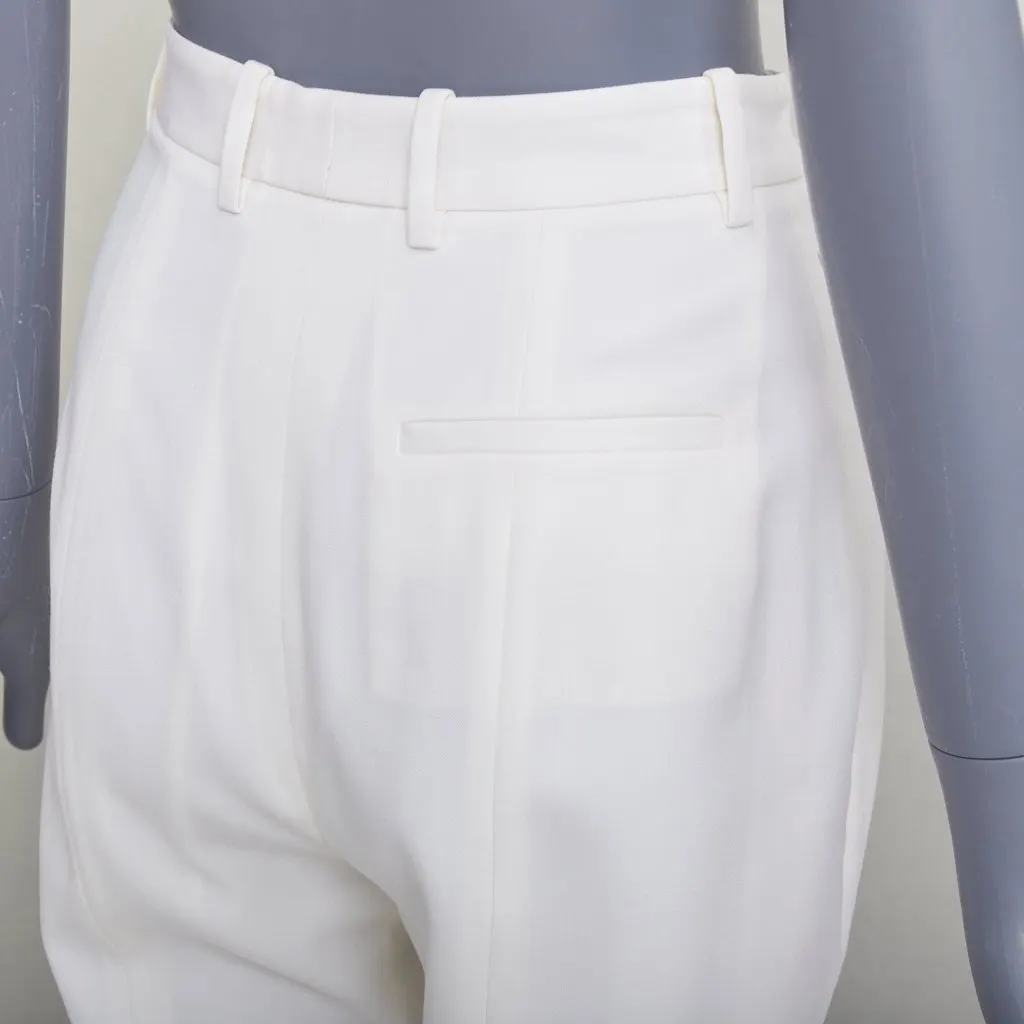 Alexander McQueen Ecru Wool Trouser Ecru Wool Very good - Back View