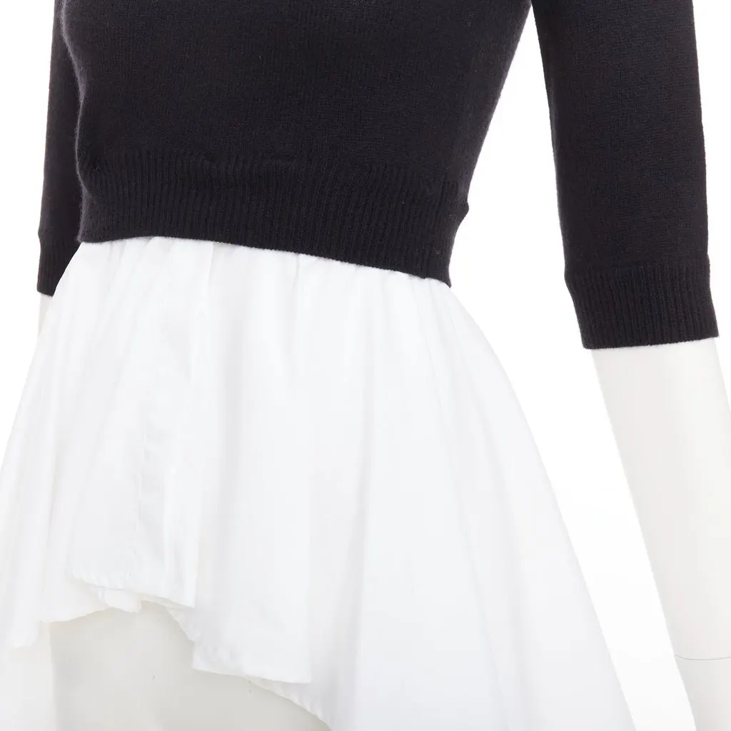 Alexander McQueen Black Wool Top Black Wool Very good - Back View