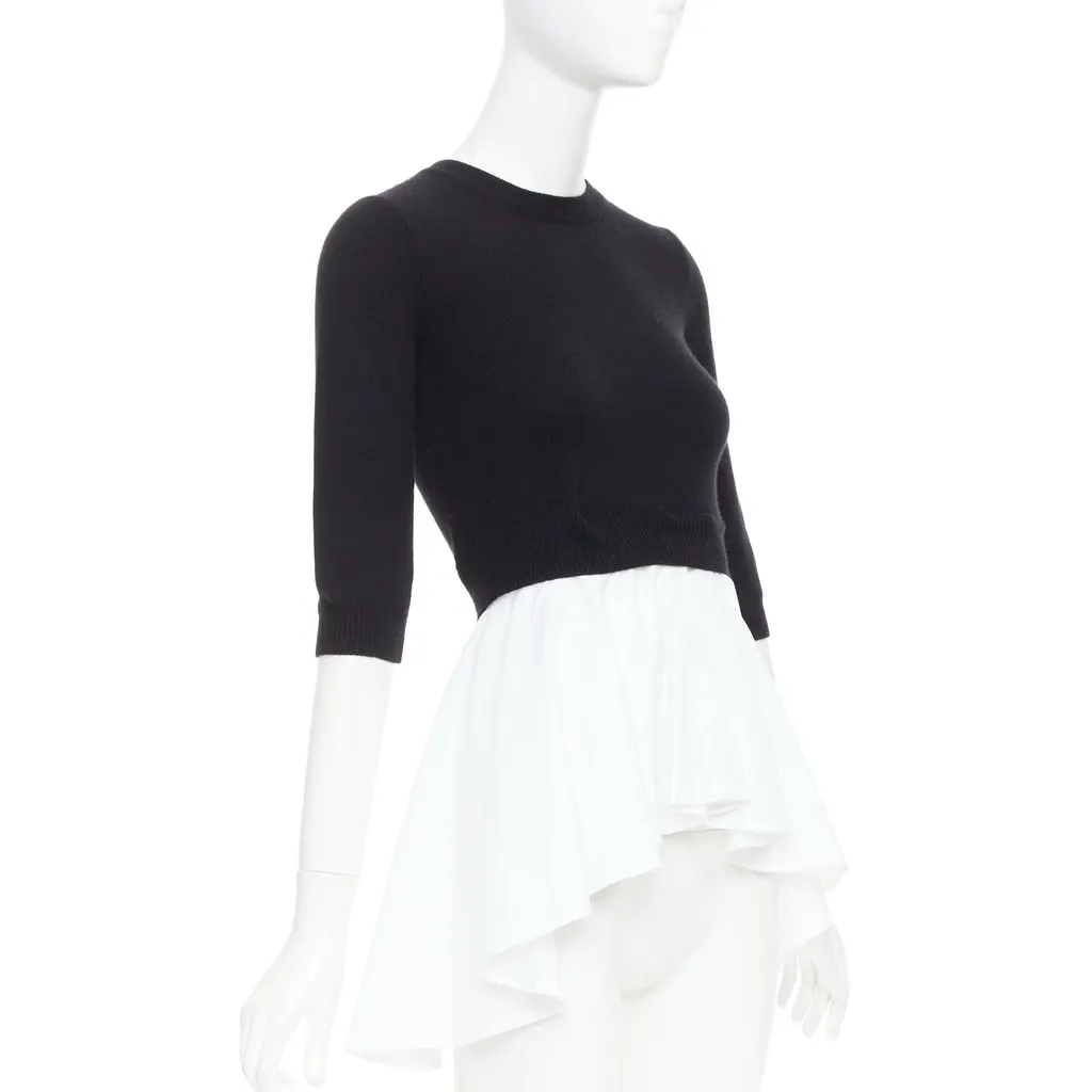 Alexander McQueen Black Wool Top Black Wool Very good - Inside View