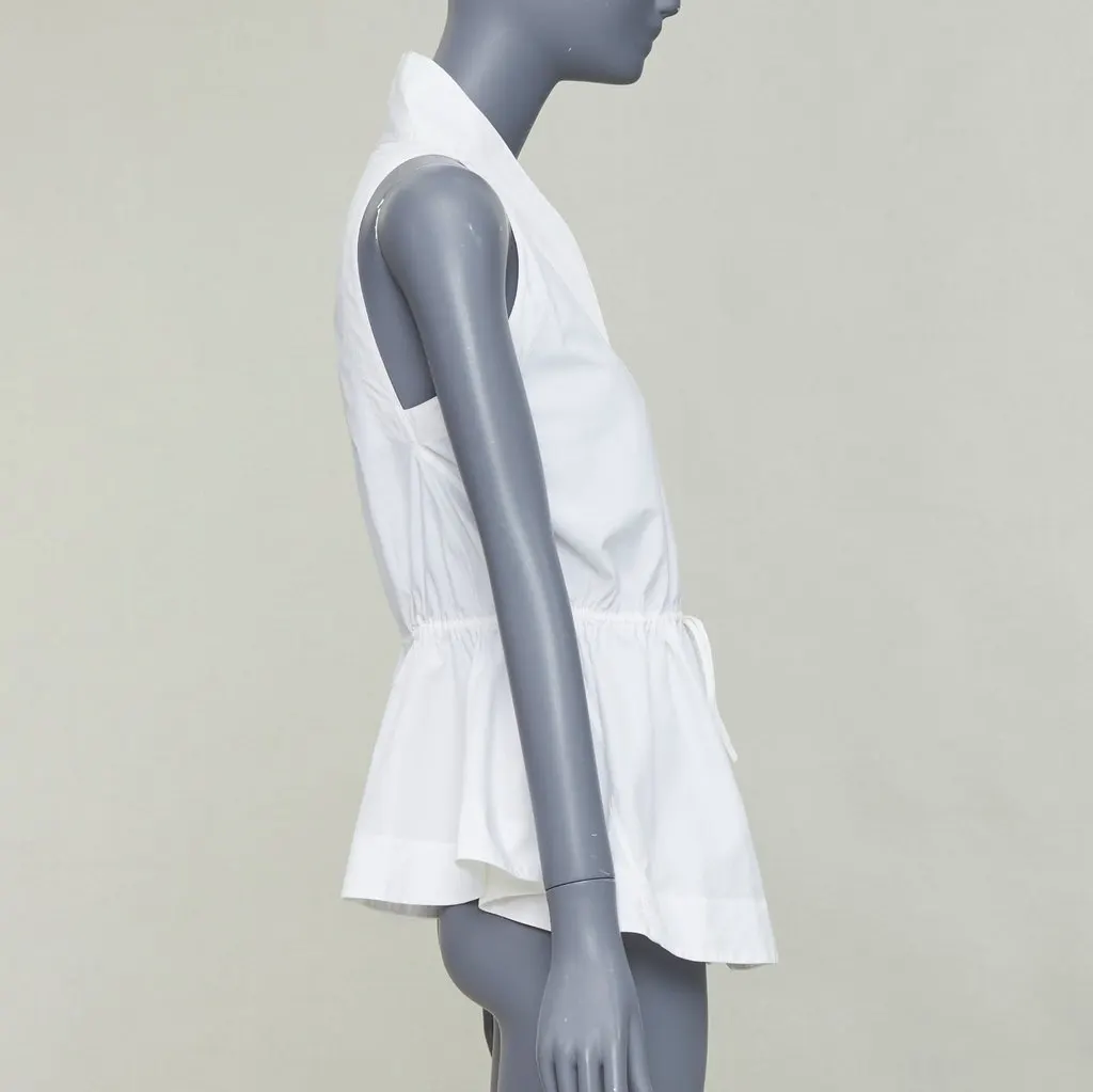Alaïa Ecru Cotton Top Ecru Cotton Very good - Model View