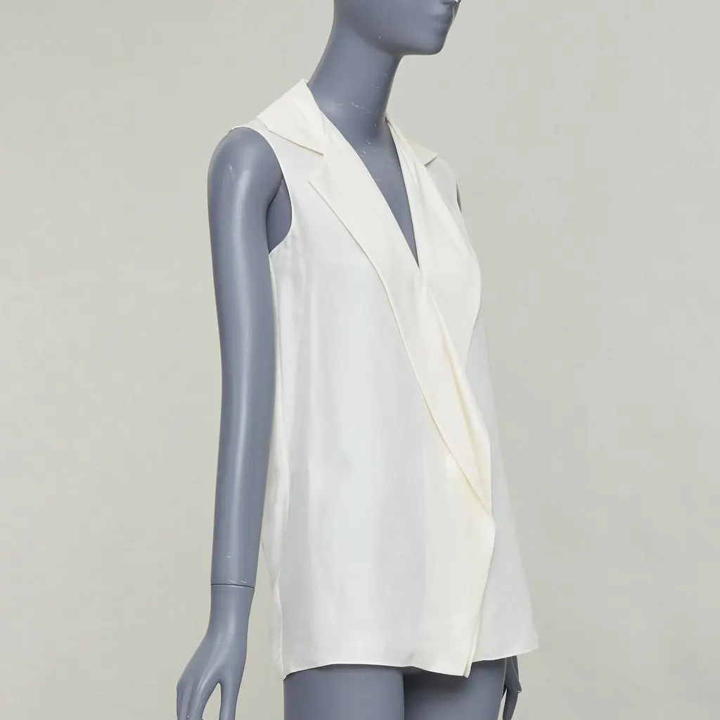 Lanvin Ecru Silk Top Ecru Silk Very good - Inside View