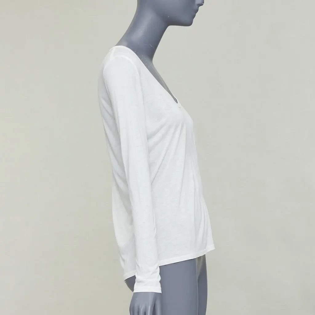 The Row Ecru Viscose Top Ecru Viscose Very good - Model View