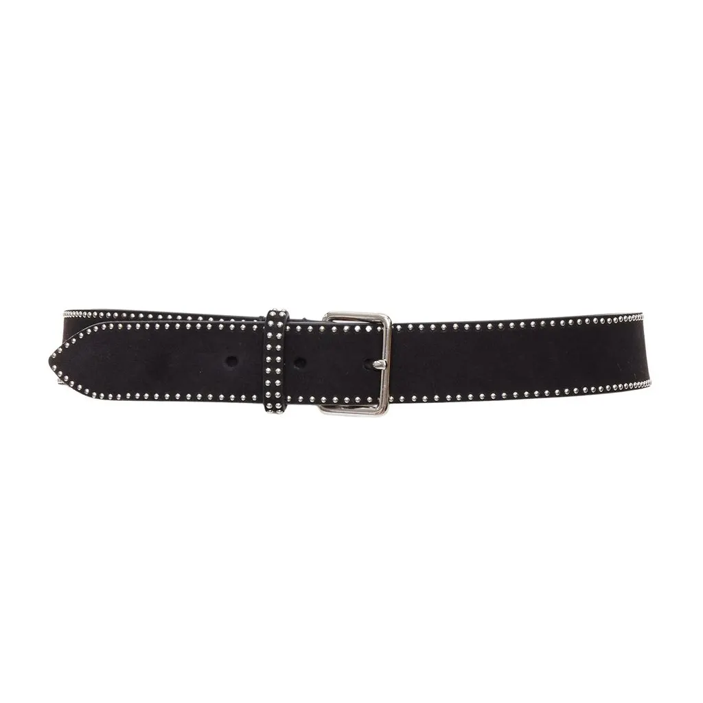Alaïa Black Leather Belt Black Leather Very good - Front View