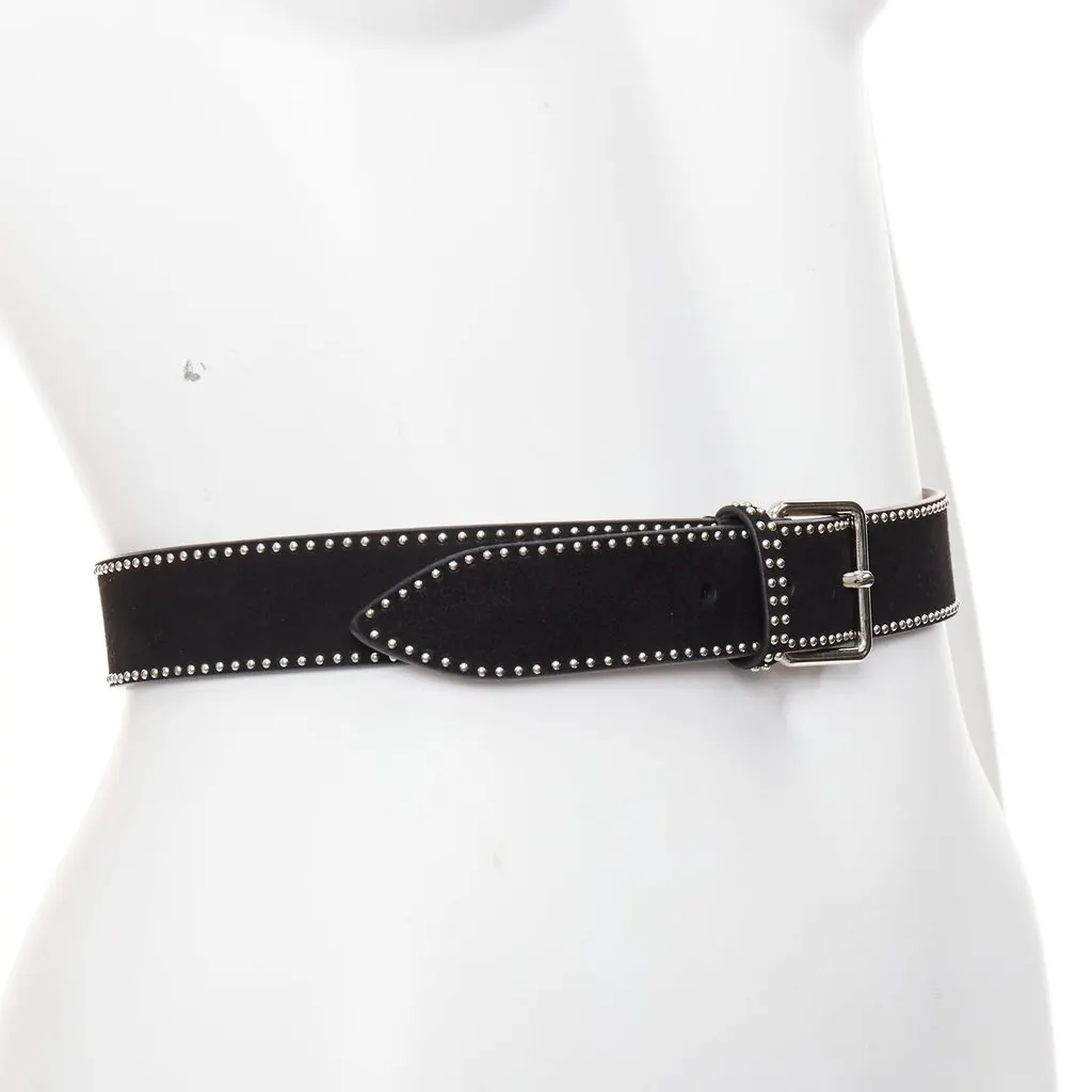 Alaïa Black Leather Belt Black Leather Very good - Back View