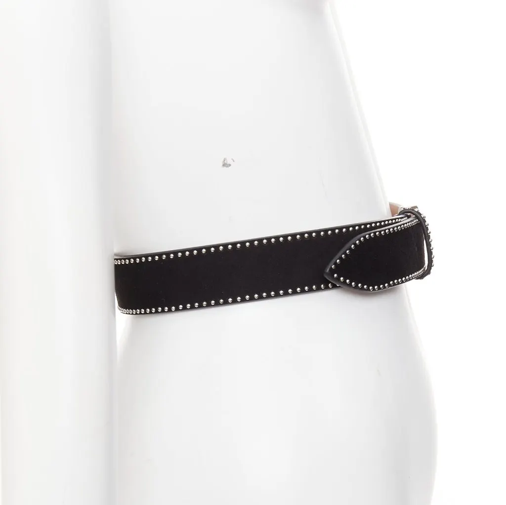 Alaïa Black Leather Belt Black Leather Very good - Inside View