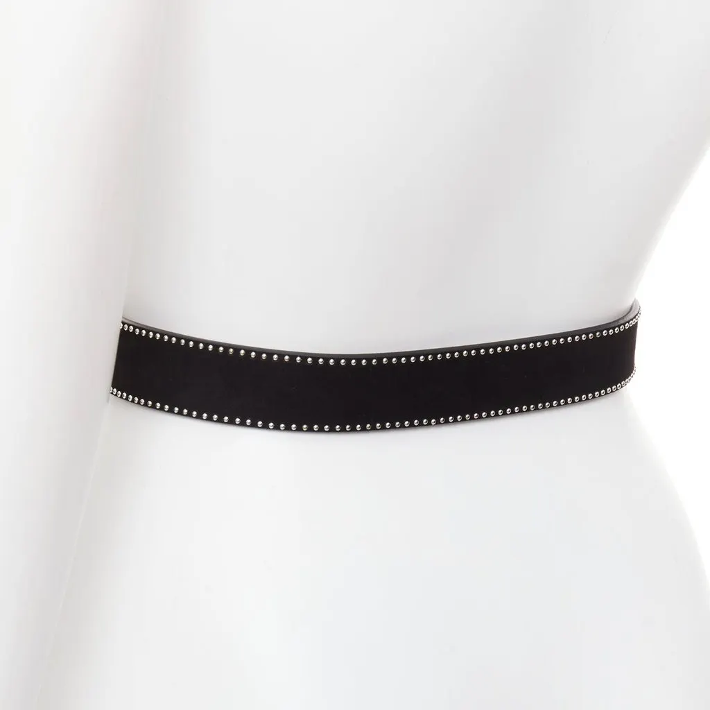 Alaïa Black Leather Belt Black Leather Very good - Box View