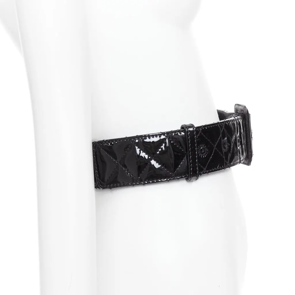 Burberry Black Leather Belt Black Leather Fair - Model View
