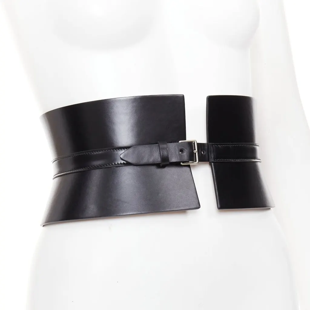 Alaïa Black Leather Belt Black Leather Very good - Back View