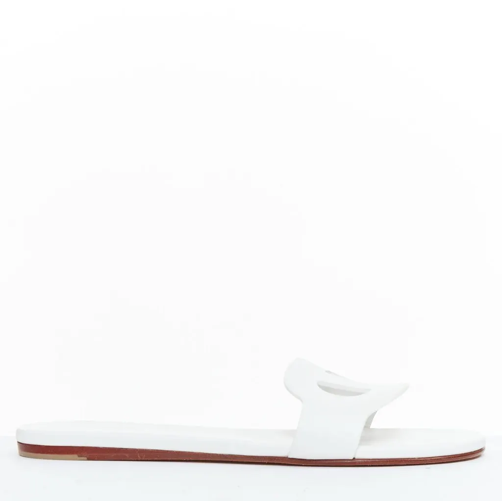 Hermès Lisboa White Leather Very good - Back View