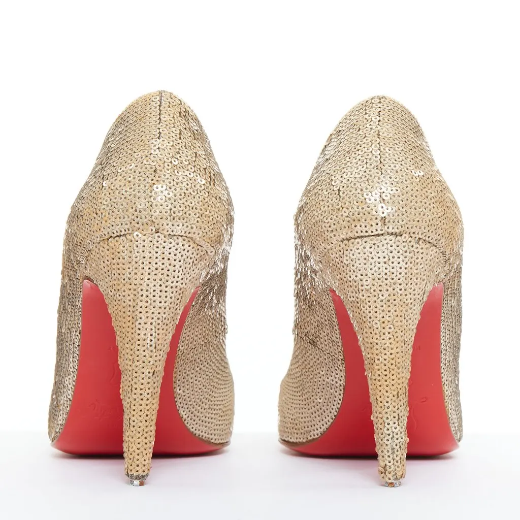 Christian Louboutin Fifi 100 Gold Good - Box View