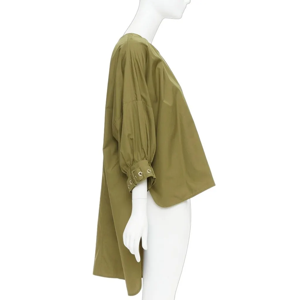 Max Mara Maya Green Cotton Never worn, with tag - Front View