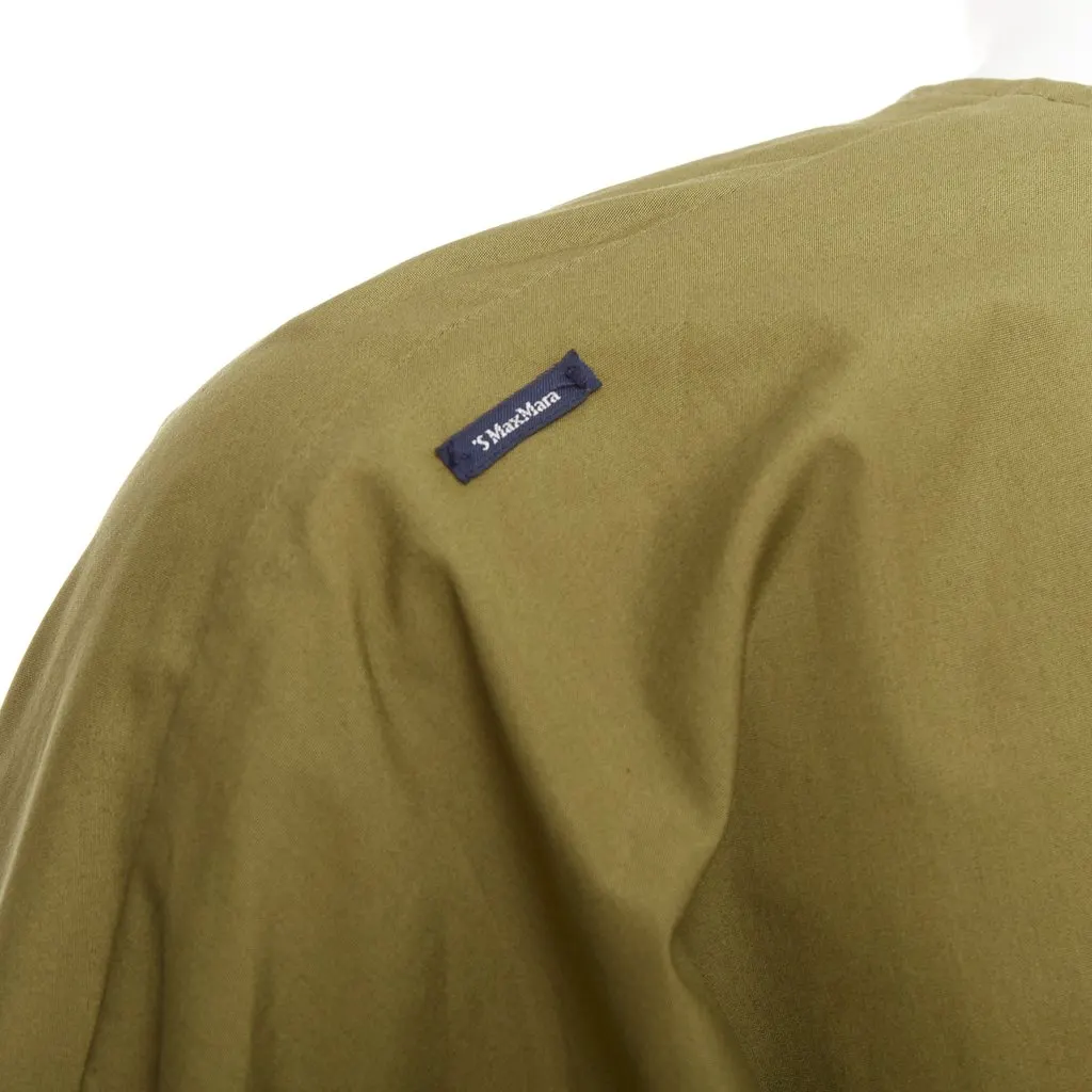 Max Mara Maya Green Cotton Never worn, with tag - Back View