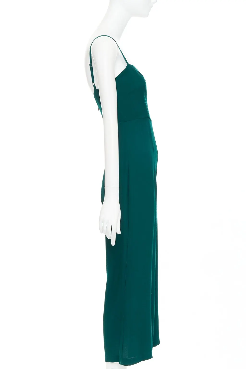 Reformation Green Viscose Jumpsuit Green Viscose Very good - Model View