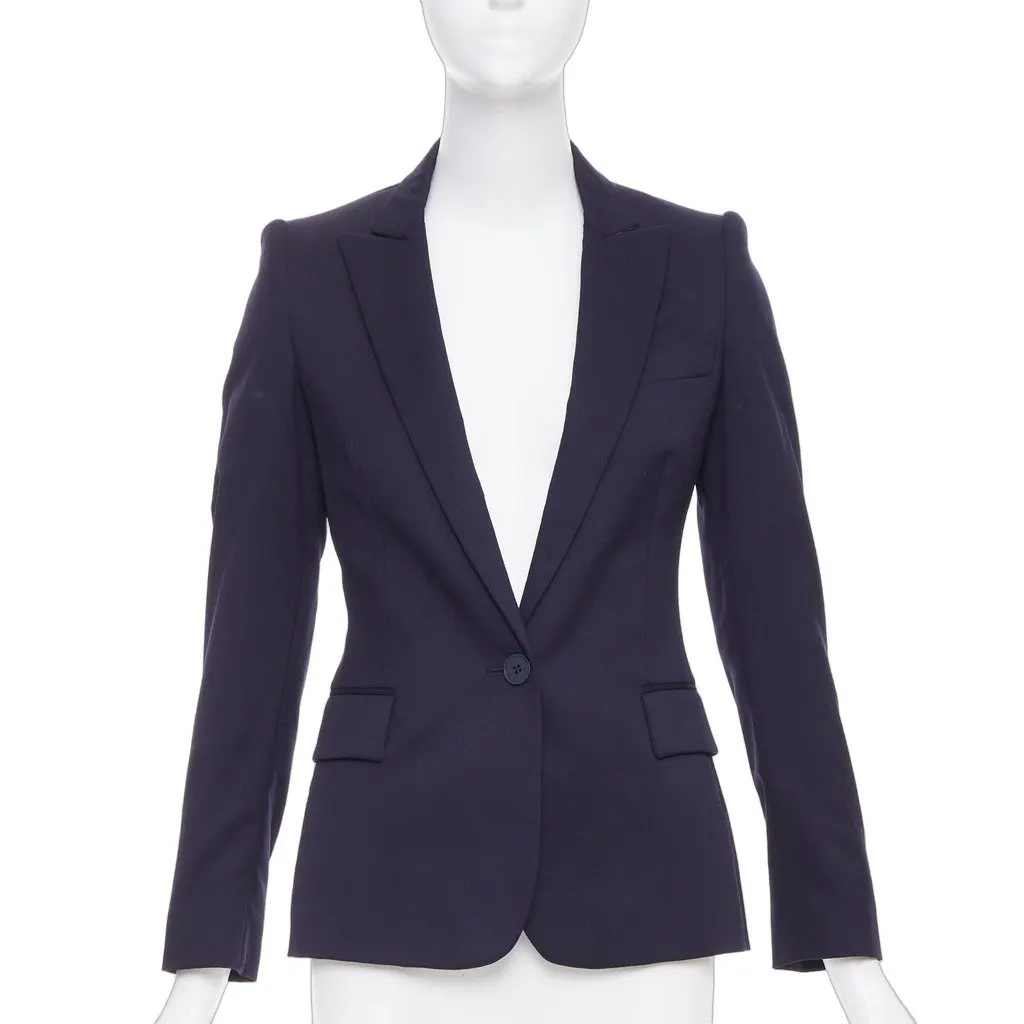 Stella McCartney Navy Wool Jacket Navy Wool Very good - Front View